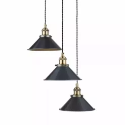 Dunelm Logan 3 Light Grey Industrial Cluster Ceiling Fitting -Cheap wall lights Store 1000139091 alt05
