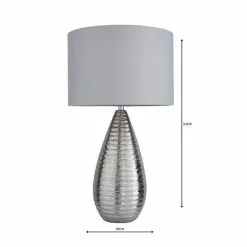 Dunelm Costola Chrome Touch Dimmable Table Lamp -Cheap wall lights Store 1000139103 alt04