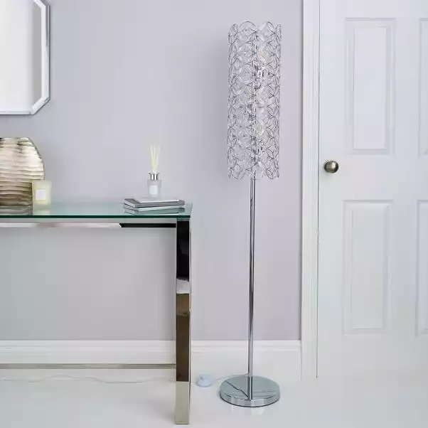 Dunelm Arden Jewel Chrome Floor Lamp 4 Dunelm Arden Jewel Chrome Floor Lamp - Image 2