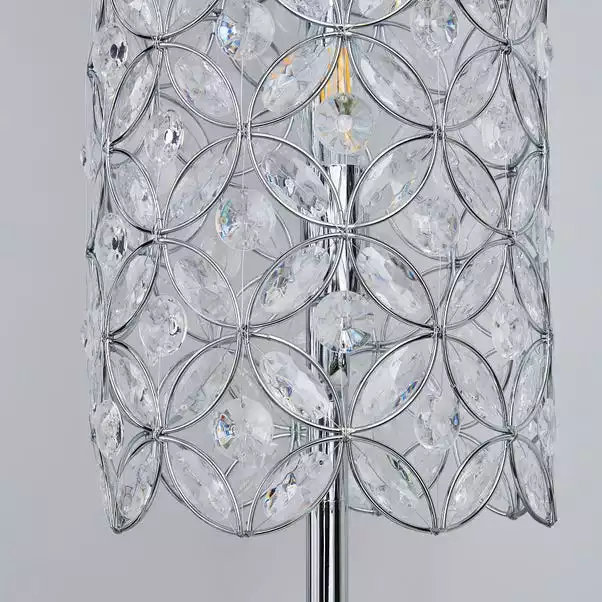 Dunelm Arden Jewel Chrome Floor Lamp 5 Dunelm Arden Jewel Chrome Floor Lamp - Image 3