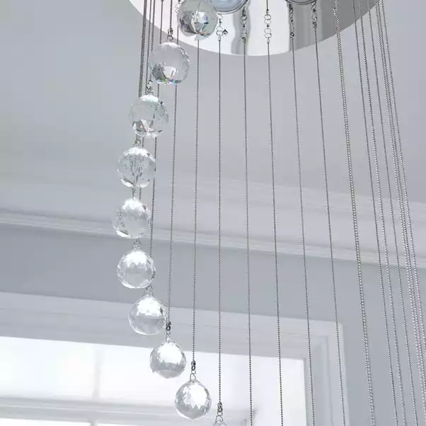 Dunelm Marconia 5 Light Glass Droplet Cluster Flush Ceiling Fitting 5 Dunelm Marconia 5 Light Glass Droplet Cluster Flush Ceiling Fitting - Image 3