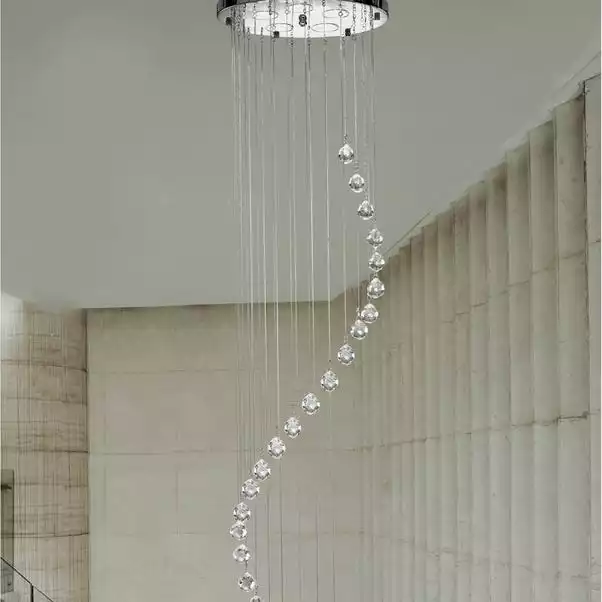 Dunelm Marconia 5 Light Glass Droplet Cluster Flush Ceiling Fitting 6 Dunelm Marconia 5 Light Glass Droplet Cluster Flush Ceiling Fitting - Image 4