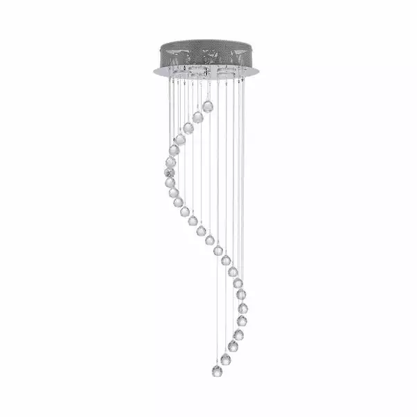 Dunelm Marconia 5 Light Glass Droplet Cluster Flush Ceiling Fitting 7 Dunelm Marconia 5 Light Glass Droplet Cluster Flush Ceiling Fitting - Image 5