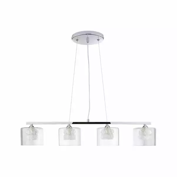 Dunelm Erie 4 Light Bar Glass Diner Ceiling Fitting 7 Dunelm Erie 4 Light Bar Glass Diner Ceiling Fitting - Image 5