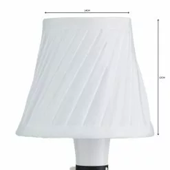 Dunelm Twisted Pleat Lamp Shade 14cm Ivory -Cheap wall lights Store 1000147341 alt04