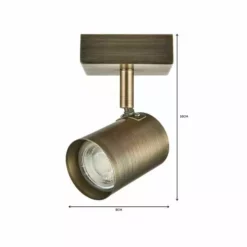 Dunelm Newark 1 Light Antique Bronze Spotlight -Cheap wall lights Store 1000149065 alt06