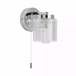 Dunelm Hylton Glass Bathroom Wall Light -Cheap wall lights Store 1000149066 alt05
