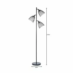 Dunelm Jaula 3 Light Black Floor Lamp 12 Dunelm Jaula 3 Light Black Floor Lamp -Cheap wall lights Store 1000149073 alt05