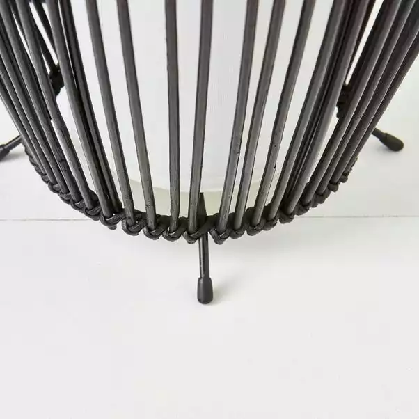 Dunelm Alec Natural Cane Black Floor Lamp 5 Dunelm Alec Natural Cane Black Floor Lamp - Image 3