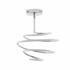 Dunelm Byron Integrated LED Swirl Chrome Ceiling Fitting -Cheap wall lights Store 1000149085 alt05
