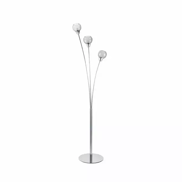 Dunelm Kelly 3 Arm Bubble Glass Floor Lamp 7 Dunelm Kelly 3 Arm Bubble Glass Floor Lamp - Image 5