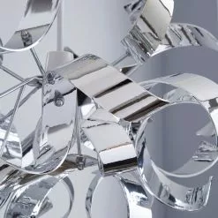 Dunelm Iris Ribbon Chrome Easy Fit Pendant -Cheap wall lights Store 1000149095 alt02