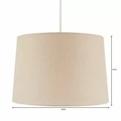 Dunelm Sara Lamp Shade 40cm Natural -Cheap wall lights Store 1000149109 alt06