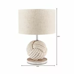 Dunelm Lina Rope Table Lamp -Cheap wall lights Store 1000149119 alt06