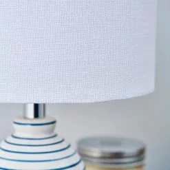Dunelm Tenby Ceramic White And Blue Table Lamp -Cheap wall lights Store 1000149122 alt03