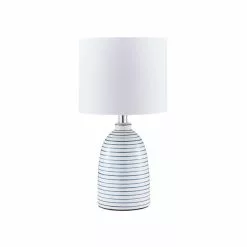 Dunelm Tenby Ceramic White And Blue Table Lamp -Cheap wall lights Store 1000149122 alt05