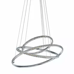 Dunelm Cali 3 Light Integrated LED Hoop Crystal Ceiling Fitting -Cheap wall lights Store 1000149123 alt05