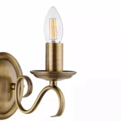 Vogue Lighting Vogue Bernice 2 Light Wall Light Antique Brass -Cheap wall lights Store 1000156380 alt03