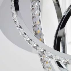 Dunelm Serena 3 Light Integrated LED Hoops Flush Ceiling Fitting -Cheap wall lights Store 1000157746 alt02