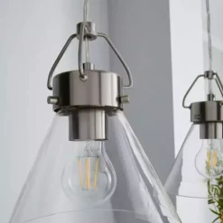 Dunelm Delavin 3 Light Glass Diner Ceiling Fitting -Cheap wall lights Store 1000157749 alt02