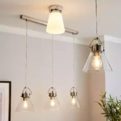 Dunelm Delavin 3 Light Glass Diner Ceiling Fitting -Cheap wall lights Store 1000157749 alt08
