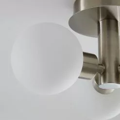 Dunelm Hamptworth 3 Light Frosted Glass Semi-Flush Ceiling Fitting -Cheap wall lights Store 1000157751 alt02