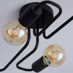 Dunelm Kacy 4 Light Black Flush Ceiling Fitting -Cheap wall lights Store 1000157752 alt03