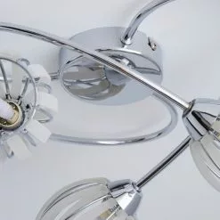 Dunelm Rosa 3 Light Chrome Semi-Flush Ceiling Fitting -Cheap wall lights Store 1000157761 alt03