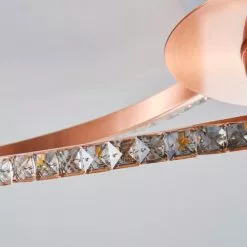 Dunelm Oria 3 Light Integrated LED Jewel Rose Gold Ceiling Fitting -Cheap wall lights Store 1000158435 alt02