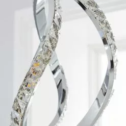 Dunelm Marsia 1 Light Integrated LED Swirl Jewel Chrome Ceiling Fitting -Cheap wall lights Store 1000158436 alt02