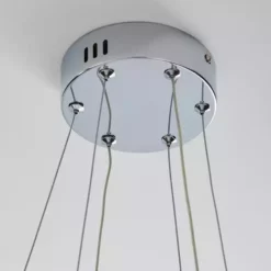 Dunelm Marcella 2 Light Integrated LED Hoops Chrome Ceiling Fitting -Cheap wall lights Store 1000158437 alt03