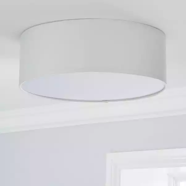 Dunelm Sara 38cm Ivory Shade Flush Ceiling Fitting 4 Dunelm Sara 38cm Ivory Shade Flush Ceiling Fitting - Image 2