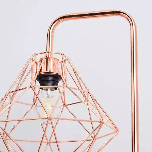 Dunelm Bremen Copper Floor Lamp 5 Dunelm Bremen Copper Floor Lamp - Image 3
