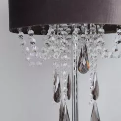 Dunelm Halle French Velvet Jewel Charcoal Floor Lamp 10 Dunelm Halle French Velvet Jewel Charcoal Floor Lamp -Cheap wall lights Store 1000158504 alt02