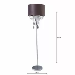 Dunelm Halle French Velvet Jewel Charcoal Floor Lamp 12 Dunelm Halle French Velvet Jewel Charcoal Floor Lamp -Cheap wall lights Store 1000158504 alt04