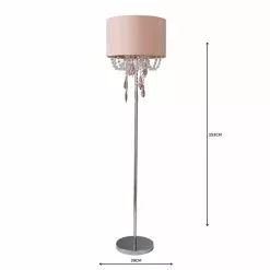 Dunelm Halle French Velvet Jewel Blush Pink Floor Lamp 12 Dunelm Halle French Velvet Jewel Blush Pink Floor Lamp -Cheap wall lights Store 1000158505 alt04