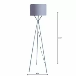 Dunelm Drei Tripod Grey Floor Lamp 11 Dunelm Drei Tripod Grey Floor Lamp -Cheap wall lights Store 1000158515 alt04