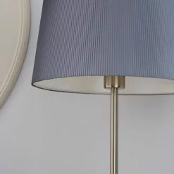 Dunelm Tula Micro Pleat Grey Shade Floor Lamp -Cheap wall lights Store 1000158521 alt02