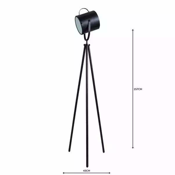 Dunelm Carlton Camera Matt Black Floor Lamp 7 Dunelm Carlton Camera Matt Black Floor Lamp - Image 5