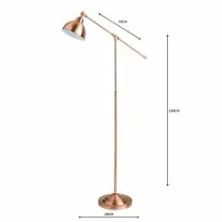 Dunelm Lever Arm Copper Floor Lamp 12 Dunelm Lever Arm Copper Floor Lamp -Cheap wall lights Store 1000158531 alt04
