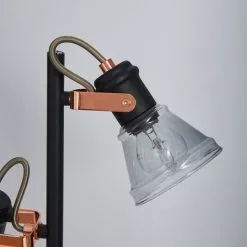 Dunelm Milas 3 Light Black Industrial Floor Lamp -Cheap wall lights Store 1000158534 alt02