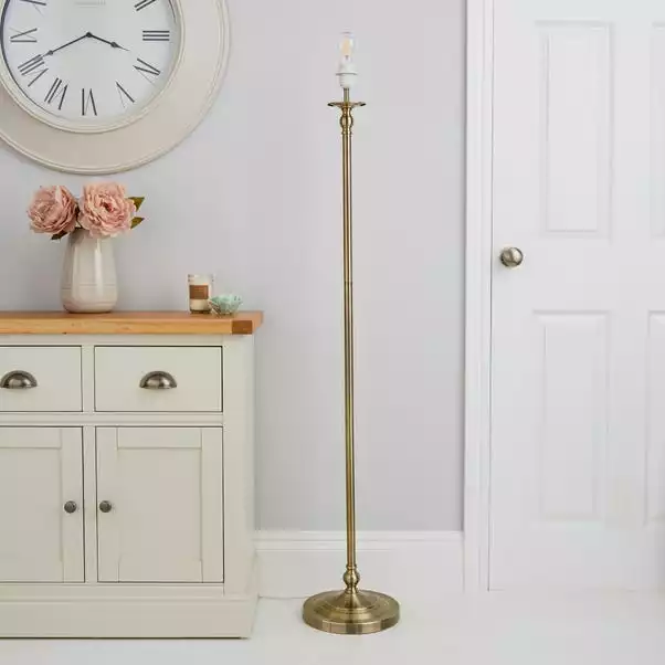 Dunelm Irene Touch Antique Brass Floor Lamp Base 4 Dunelm Irene Touch Antique Brass Floor Lamp Base - Image 2