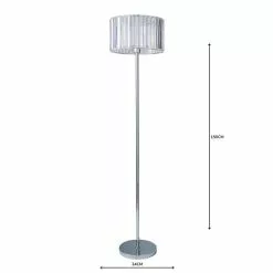 Dunelm Prism Chrome Floor Lamp -Cheap wall lights Store 1000158557 alt04