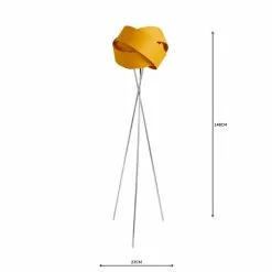 Dunelm Elements Harley Tripod Ochre Floor Lamp -Cheap wall lights Store 1000158559 alt04