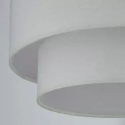 Dunelm Sara Two Tier Lamp Shade 30cm White -Cheap wall lights Store 1000158579 alt02