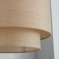 Dunelm Sara Two Tier Lamp Shade 30cm Natural -Cheap wall lights Store 1000158580 alt02