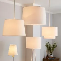 Dunelm Sara Candle Lamp Shade White -Cheap wall lights Store 1000158583 alt08