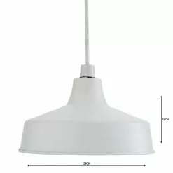 Dunelm Stern White Easy Fit Pendant -Cheap wall lights Store 1000158682 alt04