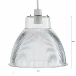 Dunelm Alanya Clear Acrylic Easy Fit Pendant -Cheap wall lights Store 1000158696 alt04