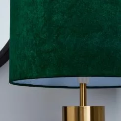 Dunelm Nesa Brushed Gold And Bottle Green Touch Table Lamp -Cheap wall lights Store 1000158728 alt03